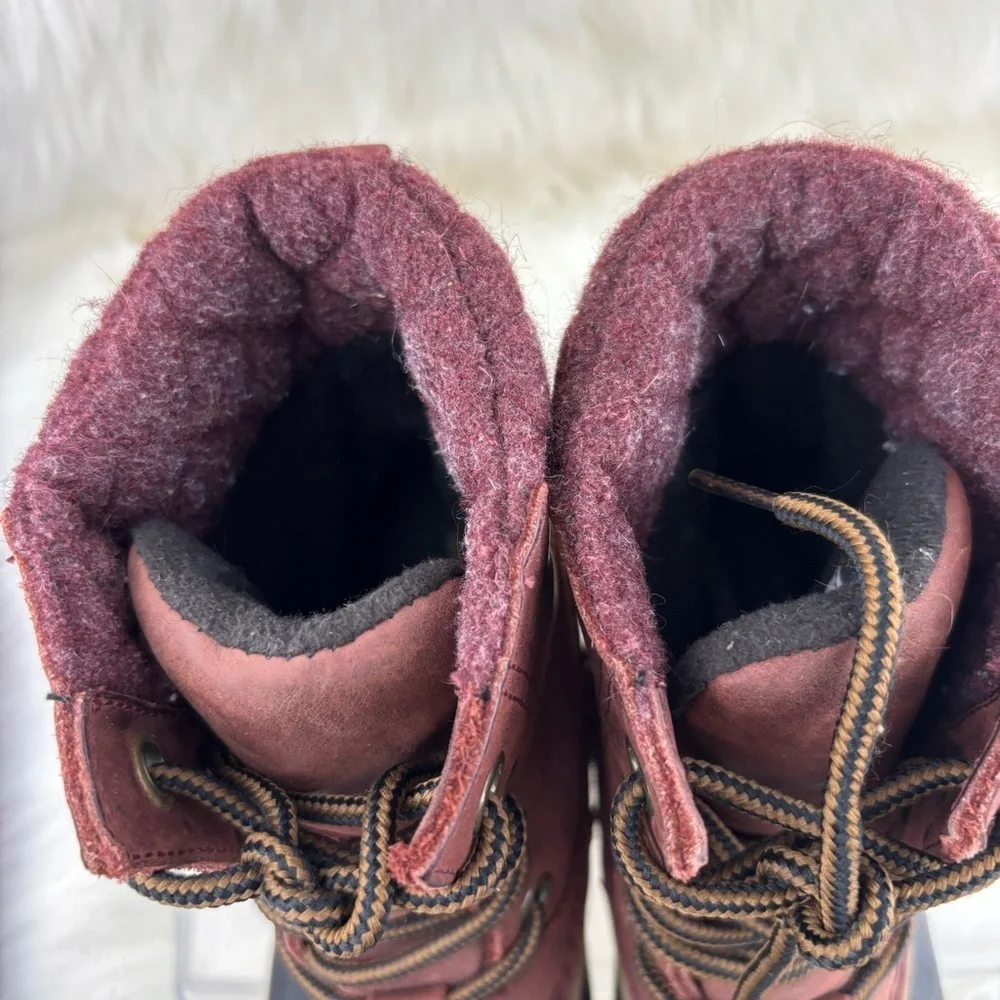 Sorel Slimpack Lace up Winter Boots Size 8